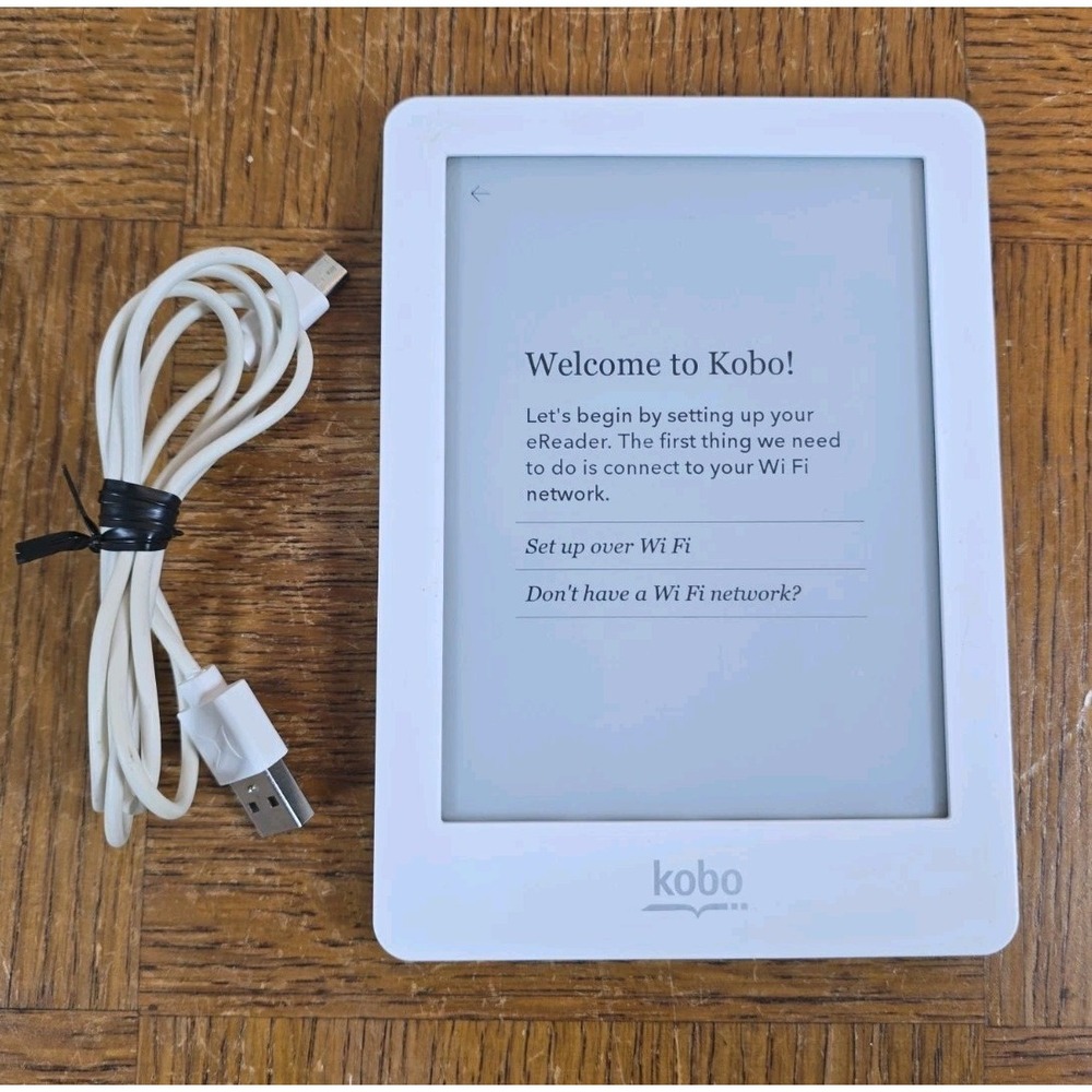 KOBO Glo N613 E-Reader 6 inch E-Ink Backlight WiFi 2GB White/Blue
